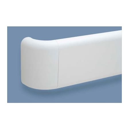 Pawling Pawling PETG Crash Rail-Type Handrail, 12' x 1-1/2 x 1-1/2 x 5-1/2 BR-500P-12-554